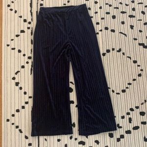 Navy Velvet Pants